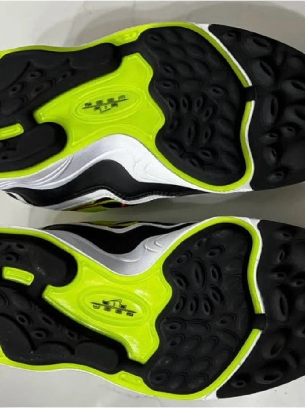 Nike Kids Black and Neon Yellow Athletic Sneakers
